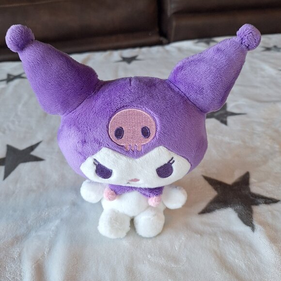 2023 Sanrio‎ Kuromi Purple Plush 8” Stuffed Animal - Picture 1 of 6